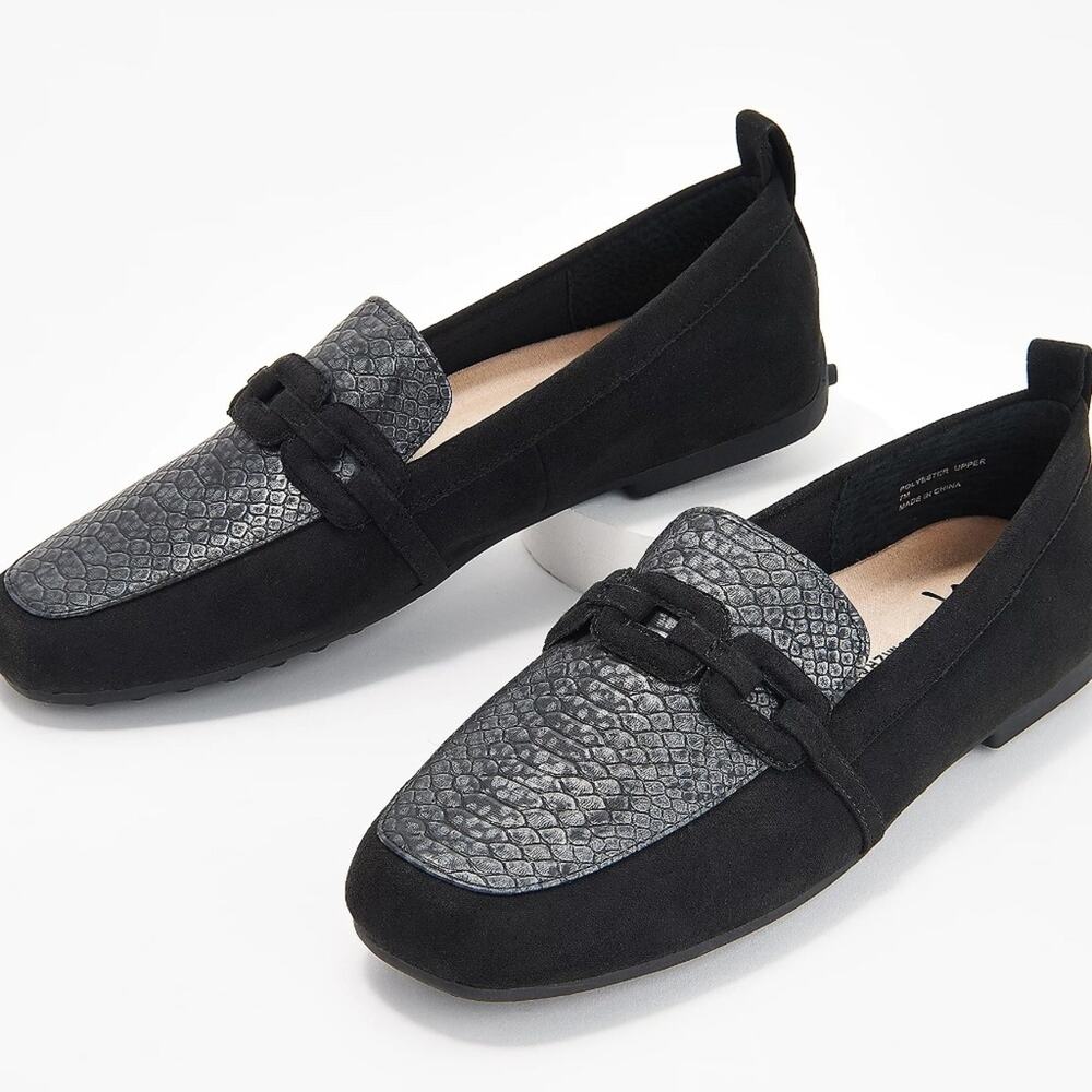 Isaac Mizrahi Live! Driving Moccasin with Covered Chain Size 10